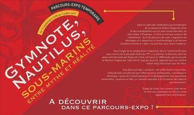 affiche exposition gymnote nautilus au sous-marin flore