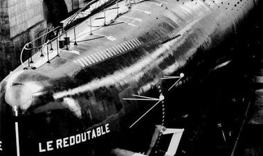 image d'archive sous-marin le redoutable